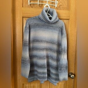 Style & Co Ombré blue stripes sweater